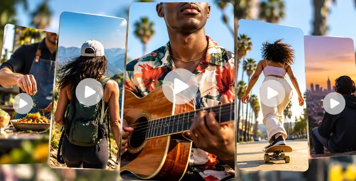 Examples of short videos created from a topic